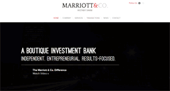 Desktop Screenshot of marriott-co.com