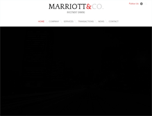 Tablet Screenshot of marriott-co.com